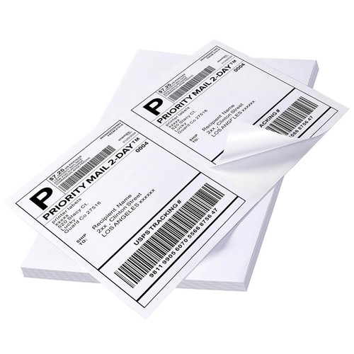 200 Half Sheet 8.5" x 5.5" Shipping Labels Self Adhesive For Laser and Inkjet