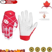 Super Grip Batting Gloves - Finger Fit - Adult and Youth Sizes - Durable