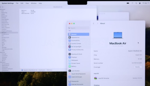 Apple MacBook Air M3 8-Core 16GB 512GB 13" MXCU3LL/A Starlight - Afbeelding 4 van 17