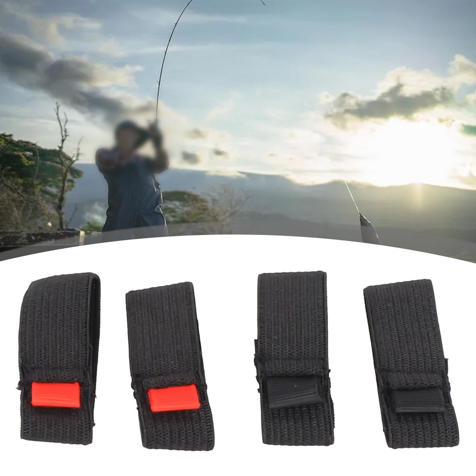 4pcs Elastic Fishing Spool Belt Reel Spool Band Protection Belt Wheel