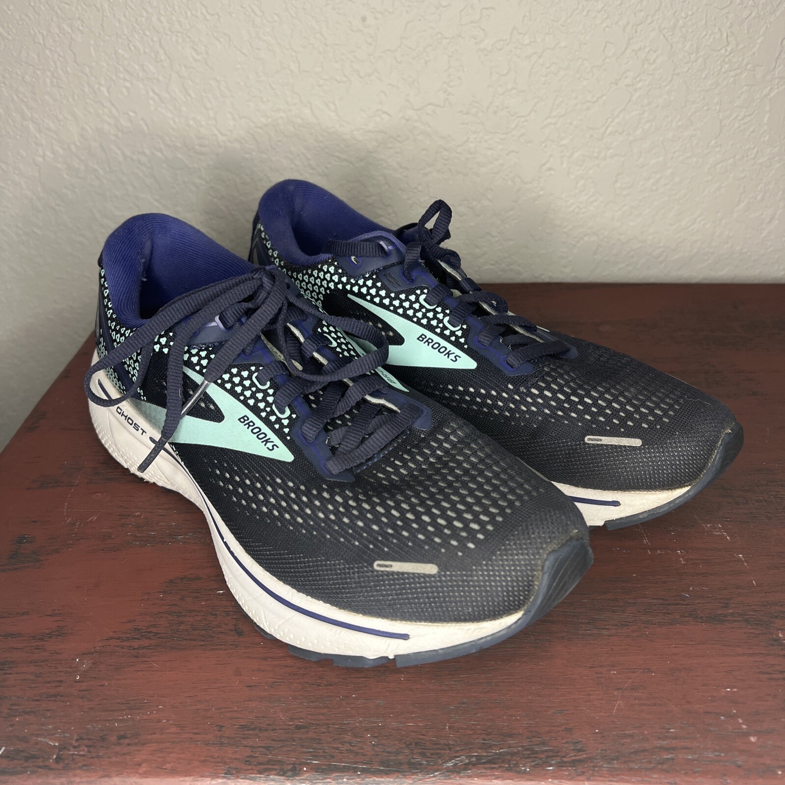 Brooks Ghost 14 Peacoat Yucca Women’s Running Shoes size 10.5 Free