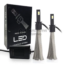 2x Fanless H1 Canbus LED Headlight Kit 12V 6000K Xenon White Bulb Super Bright