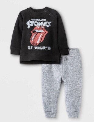 The Rolling Stones Tour '78 2pc Fleece L/S Pullover And