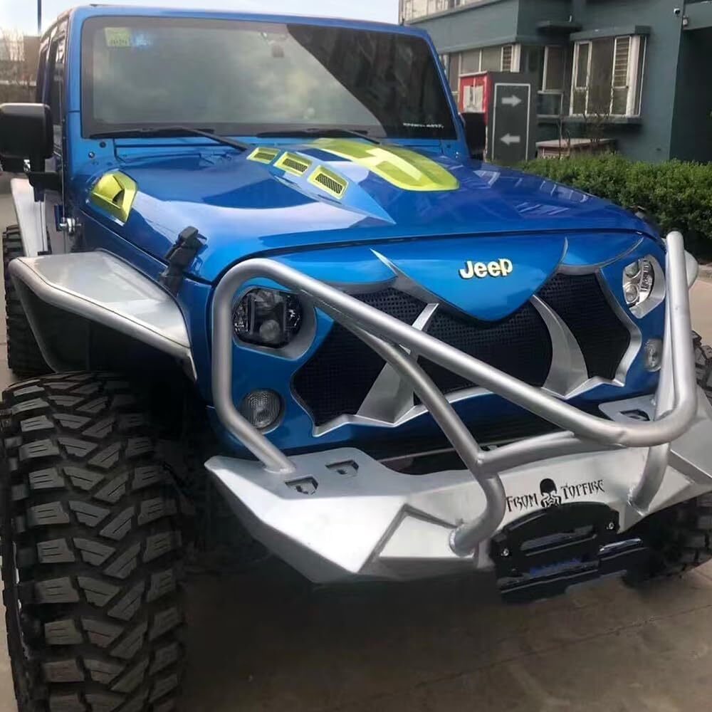 Front Grill Cobra style Grid Grille For 2007-2018 Wrangler Rubicon Sahara JK JKU