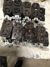 NEMA L5-15R Duplex Locking Receptacle, 125V, 15A, 2P, 3W, 1PH