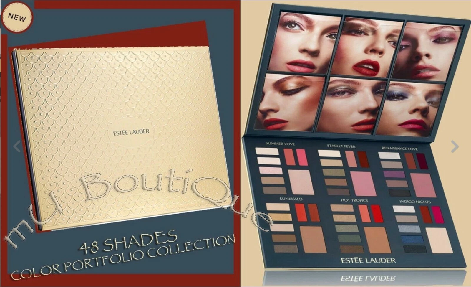 BRAND NEW ULTIMATE ESTEE LAUDER 48 SHADES 6 LOOKS TO ENVY MAKEUP COLOR PORTFOLIO