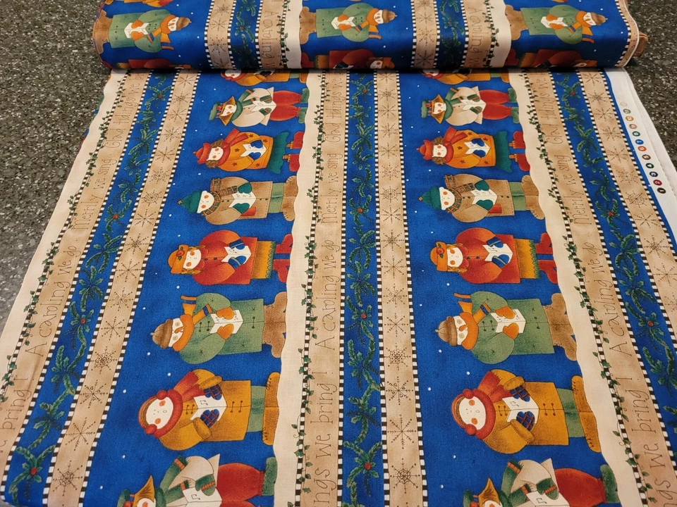 Villancicos de Navidad por Kari Pearson South Sea Imports SSI Scenic Stripe Azul Foto 4 de 4