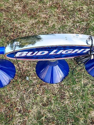 Bud Light Blue Pool Table Hanging Light, Large Pool Table Beer