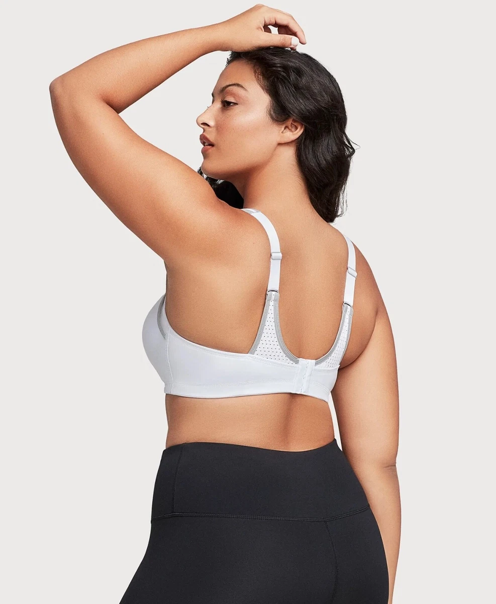 glamorise sports bra white elite performance 34DD underwire