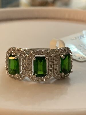 DESIGNER TGGC 925 STERLING SILVER EMERALD CUT