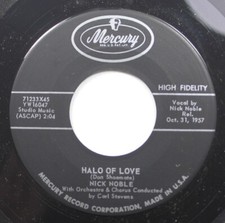 50S 60S 45 Nick Noble - Halo Of Love / Sweet Treat On Mercury