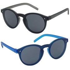 Kids Rimless Flat Mono Shield Sunglasses One Piece Lens Retro Sunglasses UV400