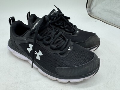Under Armour Charged Assert 9 Athletic Shoes Women's Black Low Top - 8 WIDE