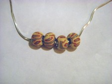 FIMO CLAY BEADS FOR BRACELETS OR PENDANTS D7