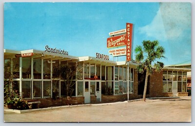 Wagners' Grill Daytona Beach Florida Postcard