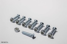 PREMIUM 1  PHILLIPS BOLTS  SILVER NUTS SKATEBOARD HARDWARE