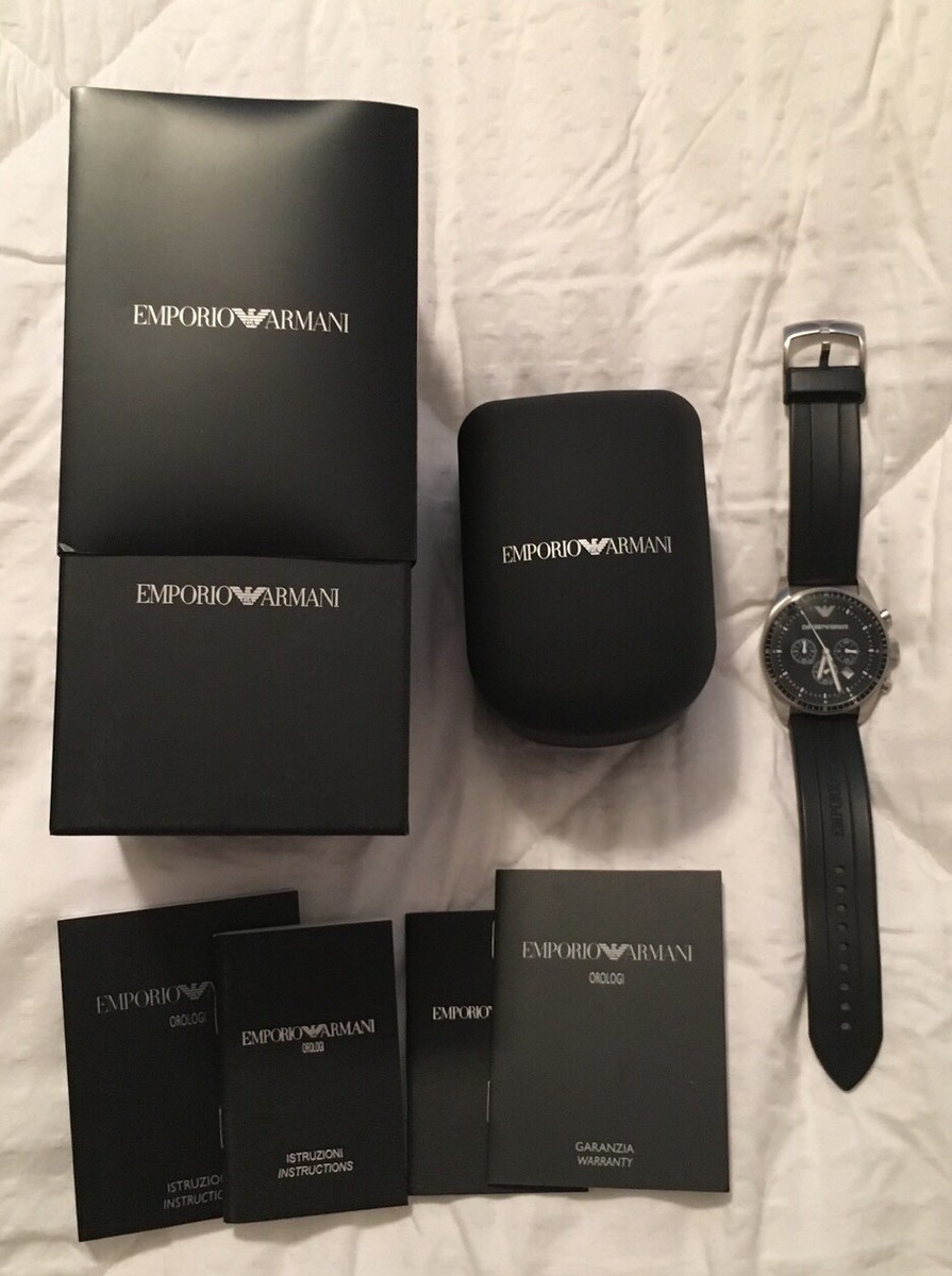 1930【希少品】　EMPORIO ARMANI 新品電池 ユニセックス腕時計 Vintage EMPORIO ARMANI WATCH Original Box etc *RARE* New