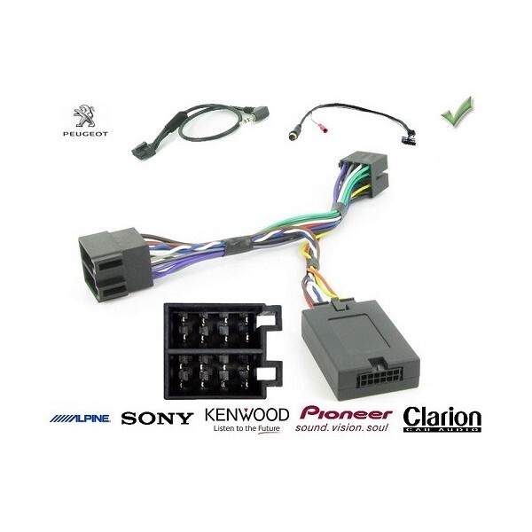 Commande au volant Peugeot Expert 2008 interface Sony plug and play active