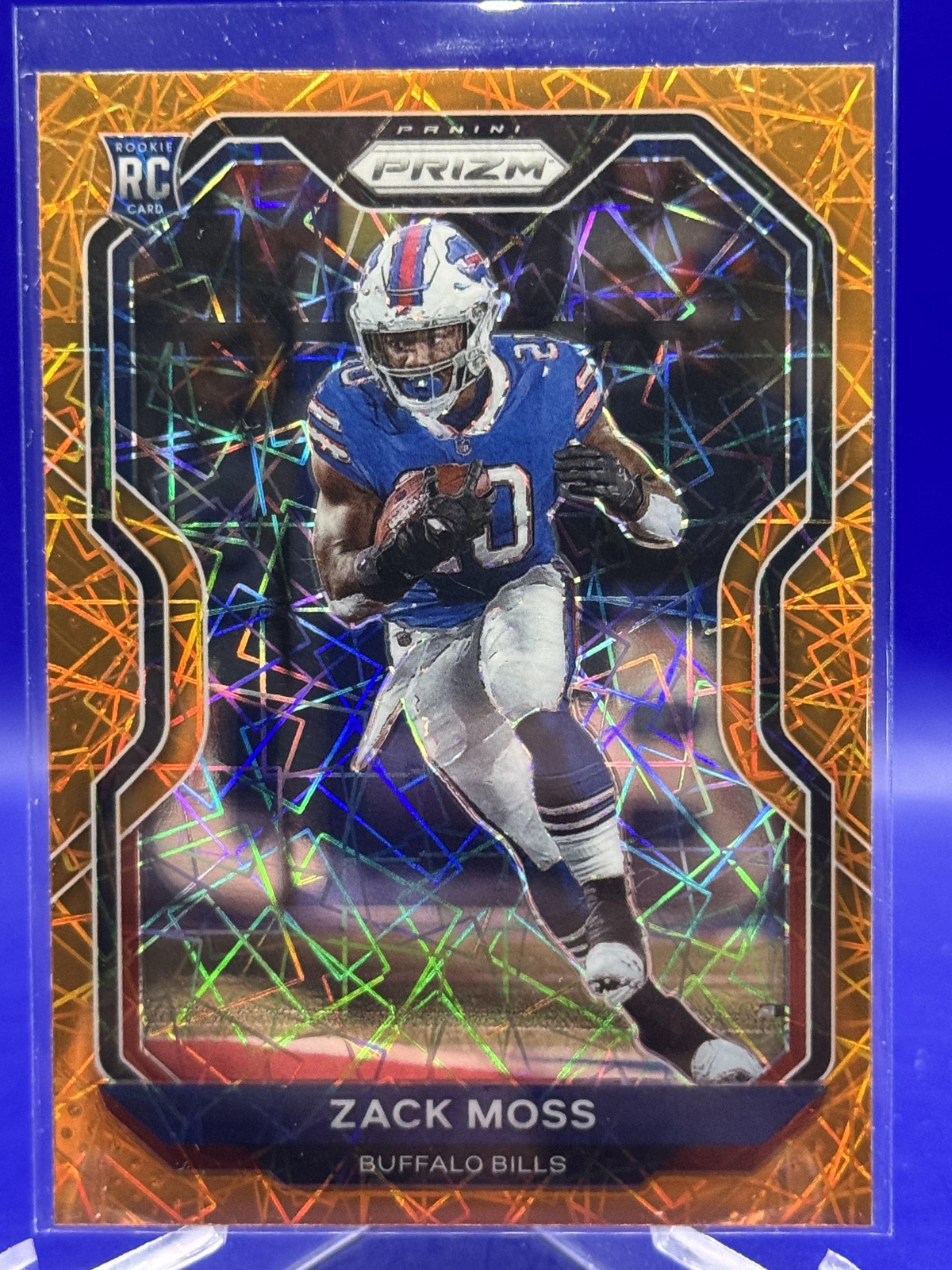 2020 Panini Prizm Zack Moss #311 Prizm Lazer RC Buffalo Bills