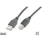 AK672/2-1-BLACK, Cable Assembly USB 1m USB Type A to USB Type B M-M (Pack of 25)
