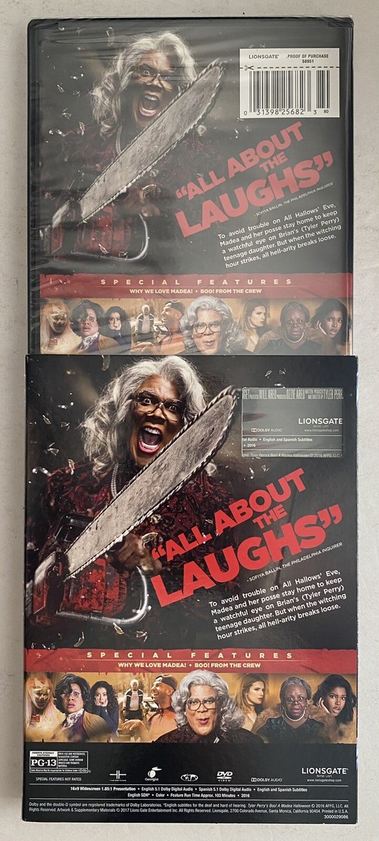 NEW SEALED Tyler Perry's Boo! A Madea Halloween (DVD, 2016, w
