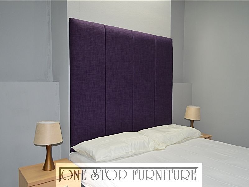 Tass High Headboard Wall Fixing Linen All Sizes & 14 Colours! Cheapest
