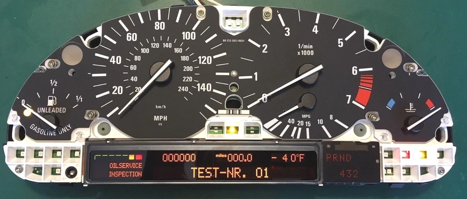 Cuadro de instrumentos BMW E39 E38 E53 0 millas Virgin remanufacturado sin lente transparente Foto 2 de 3