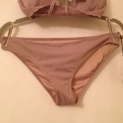 Lavender Purple Bikini Shade & Shore NEW NWT Crochet 34 C / Medium Bottom - Picture 3 of 12