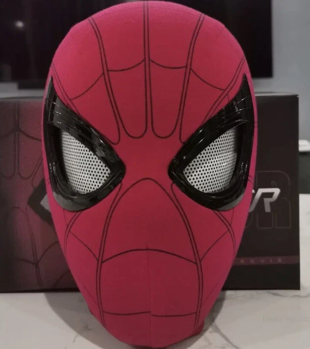 Máscara de Spider-Man Moving Arachno Ojos Control de barbilla Ojos Casco Máscaras Accesorios Regalo Foto 4 de 4