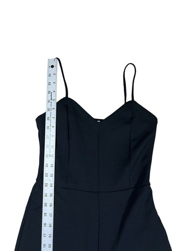Leith Spaghetti Strap Sweetheart neckline Cropped Jumpsuit Black Size XS - Picture 5 of 9
