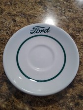 Ford Motor Co. Cafeteria China Saucer Shenango New Castle Pa Vintage 6 50-60s