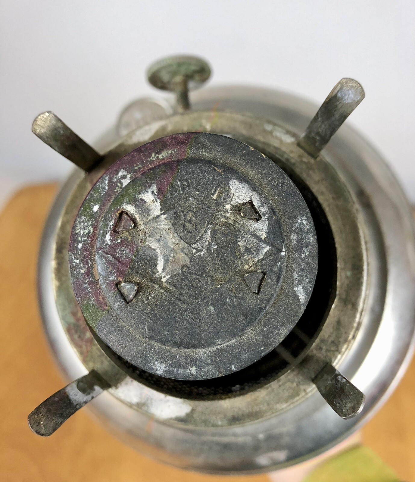 Vintage Millers Vestal Nickel Oil Kerosene Lamp eBay