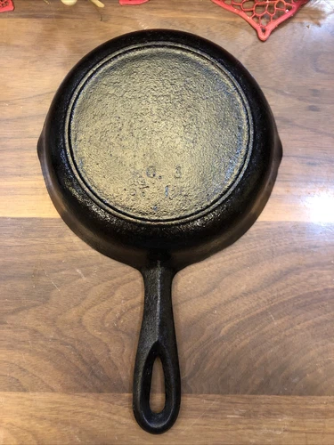 Vintage BSR Birmingham Stove & Range Cast Iron Skillet No.3 6 5/8" 1H-3 USA