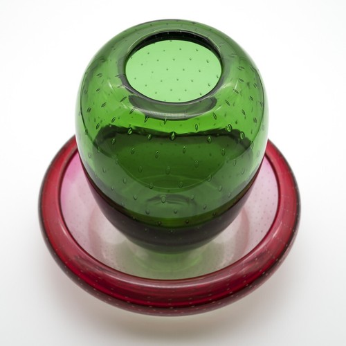 Iconic Walter Dexel Dexel-Ei WMF Art Déco Modernist Glass Vase & Bowl Design 37' - Bild 4 von 23