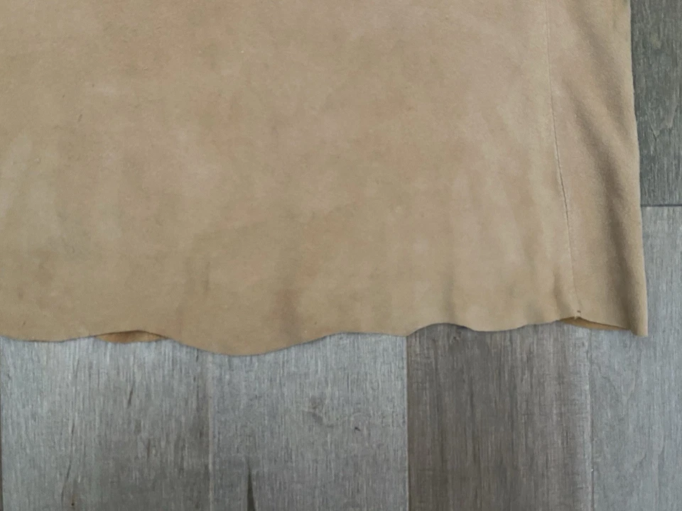 Camisa De Colección Única Para Hombres S/M Gamuza Tostada Renacimiento Pirata Cuello Barco SS Hecha a Mano Foto 3 de 4