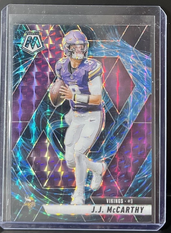 2025 Panini Mosaic - J.J. McCarthy #195 Genesis Mosaic Prizm