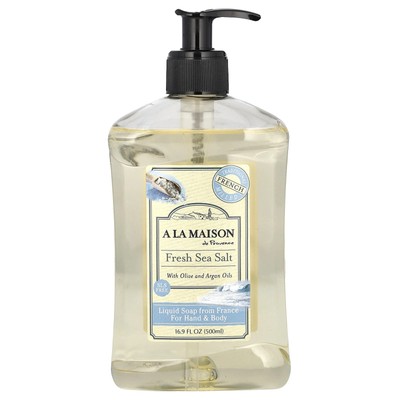 Liquid Soap For Hand & Body, Fresh Sea Salt, 16.9 fl oz (500 ml)