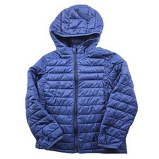 Gap Kids Puffer Jacket Kids Small 6-7 Blue Nylon PrimaLoft Lightweight Hooded