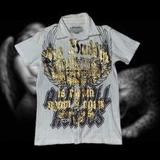Big Buddha 2000s Tribal Hemd Hip Hop Y2K rare Vintage *XL*