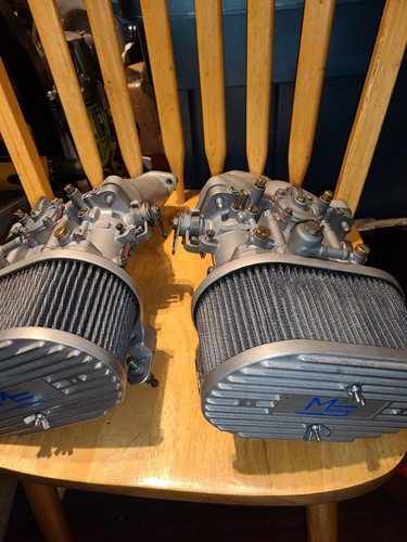 Dellorto DRLA 36 Carburetors VW dualport Aircooled Beetle T1 Rebuilt CB Upgraded