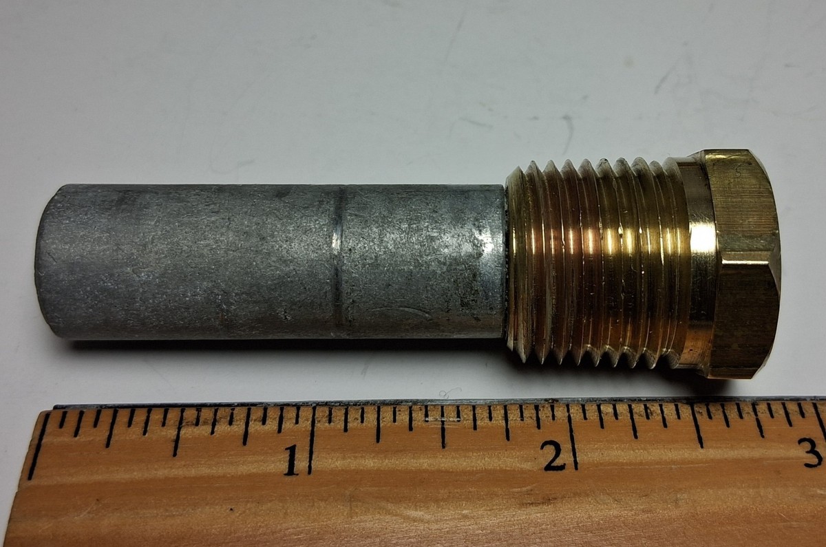 2 John Deere RE54993 Anode Fitting Plug 4045AFM85 + RE518585, Heat