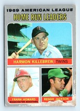 1970 Topps #66 1969 American League Home Run Leaders (