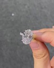 Oval 6.30 Ct IGI Certified Lab Grown Diamond Hidden Halo Ring 950 Platinum VVS2 — photo 2