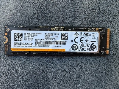 Samsung 512GB NVMe SSD M.2 MZ-VL2512A PM9A1