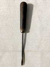 Rare Vintage Early 1950s Porsche 356 Vw Wood Handle Flat Tip Screwdriver - 1