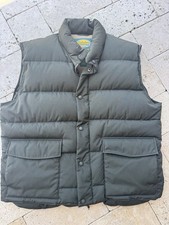 Cabela's Premier Northern Goose Down Fill Puffer Green Fleece Lined Vest Large L