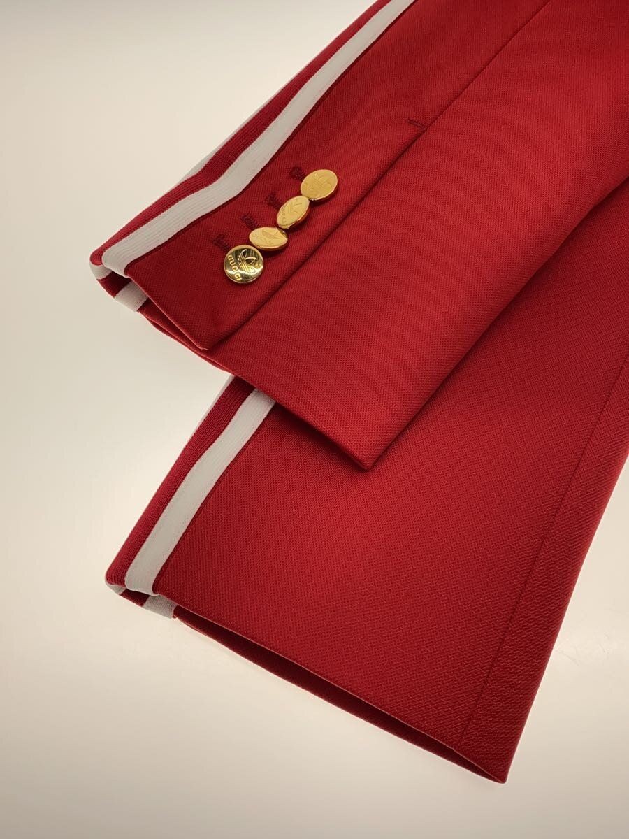 GUCCI x adidas Others Double Collarless Jacket 46 in Red, 707683