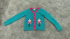 Child Knit Embroidered Nutcracker Holiday Sweater Size 7