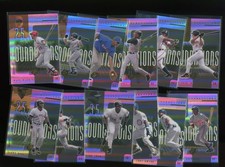 2001 UPPER DECK SPX FOUNDATIONS COMPLETE INSERT SET #s 1-12 GRIFFEY BONDS THOMAS