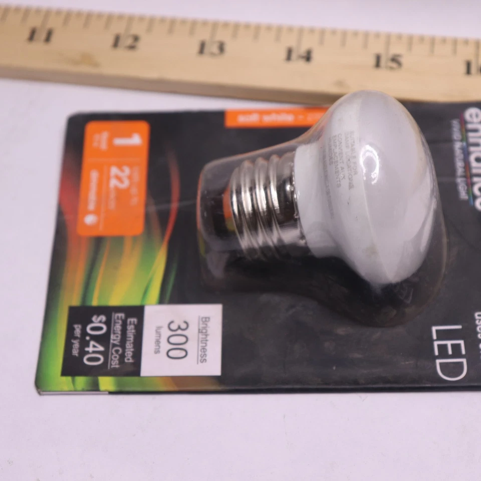 Feit Electric LED R14 E26 40W Dimmable Light Bulb Soft White BPR14DM/927CA - Image 3 of 4